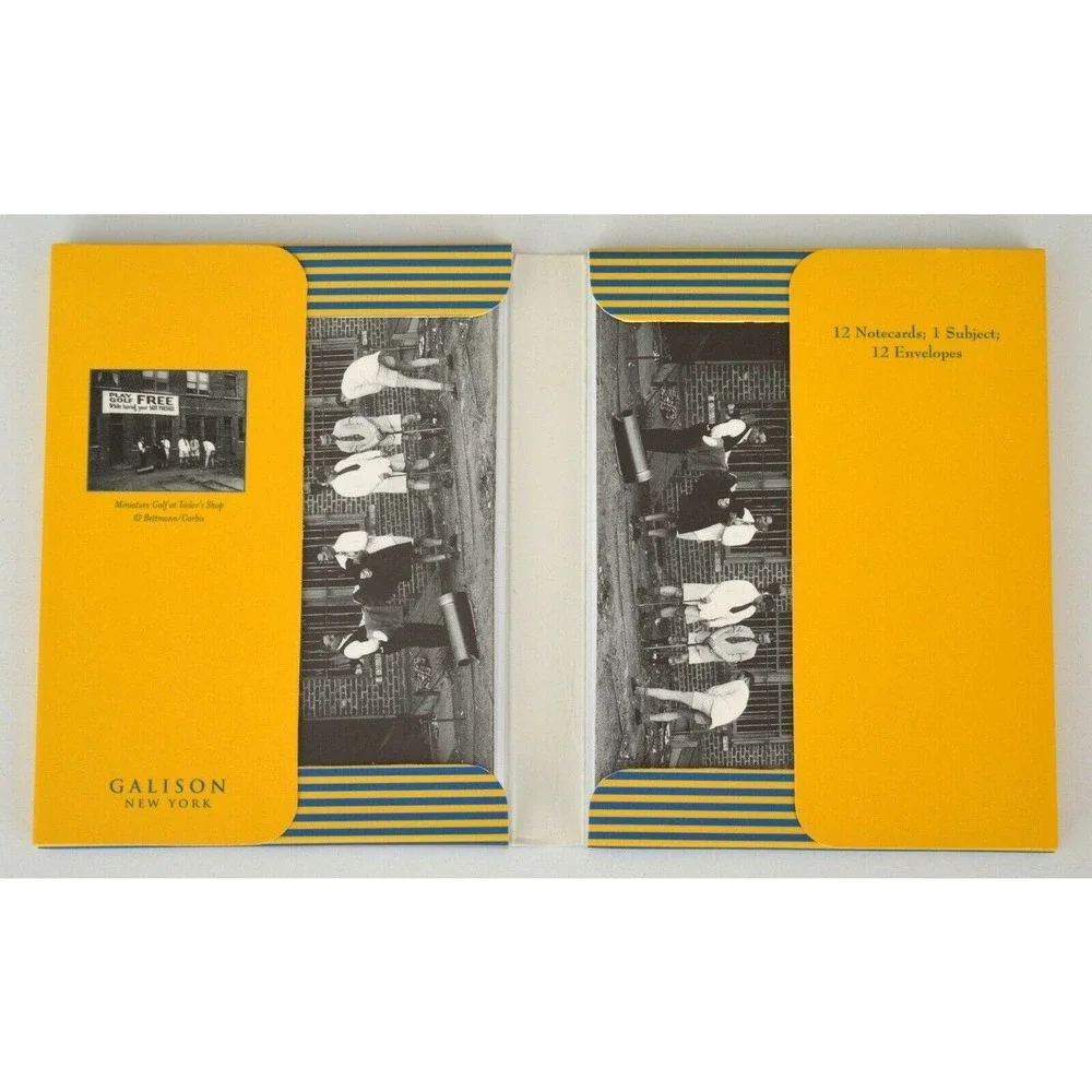 5/$15 2 pkgs Golf Blank Note Cards Vintage B&W Photos Golfers Play Dog Baby
